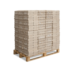Heizfuxx RUF Classic White Hartholzbriketts – 960 kg Palette (96 × 10 kg) – Premium Weißholz-Briketts für Kamin & Ofen